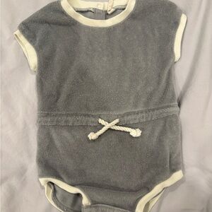 Quincy Mae Gray and Cream Baby Outfit